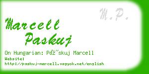 marcell paskuj business card